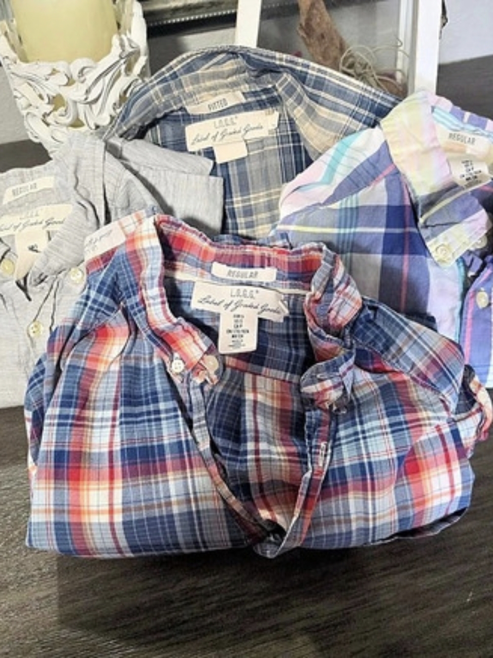 H&M L.O.G.G Plaid Button Down Shirt Bundle
